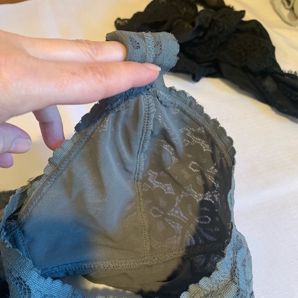 Intimately Free People Gray T-Back Lace Bralette Women’s Small - Picture 4 of 7